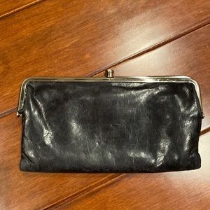 Black hobo wallet